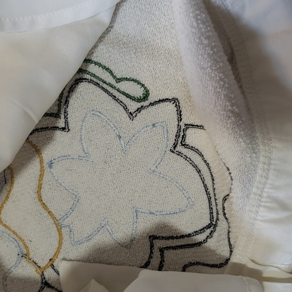 Vintage Anthropologie Little Yellow Button Sweatshirt, Size Small - Picture 10 of 14